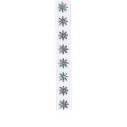 AussieSuperStore Party Essentials Miscellaneous Daisy Print White & Silver Ribbon Miscellaneous Daisy Print Ribbon | Satin Ribbon for Gift Wrapping 9331468023722 VCRSDWH